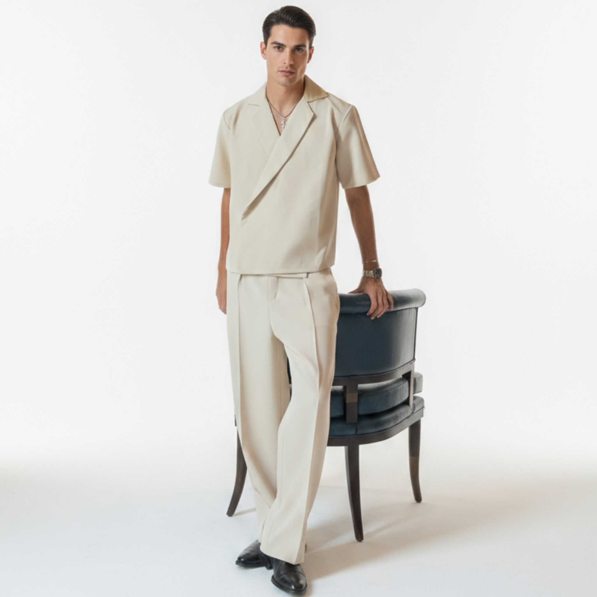 Beige Set (Short Sleeves)