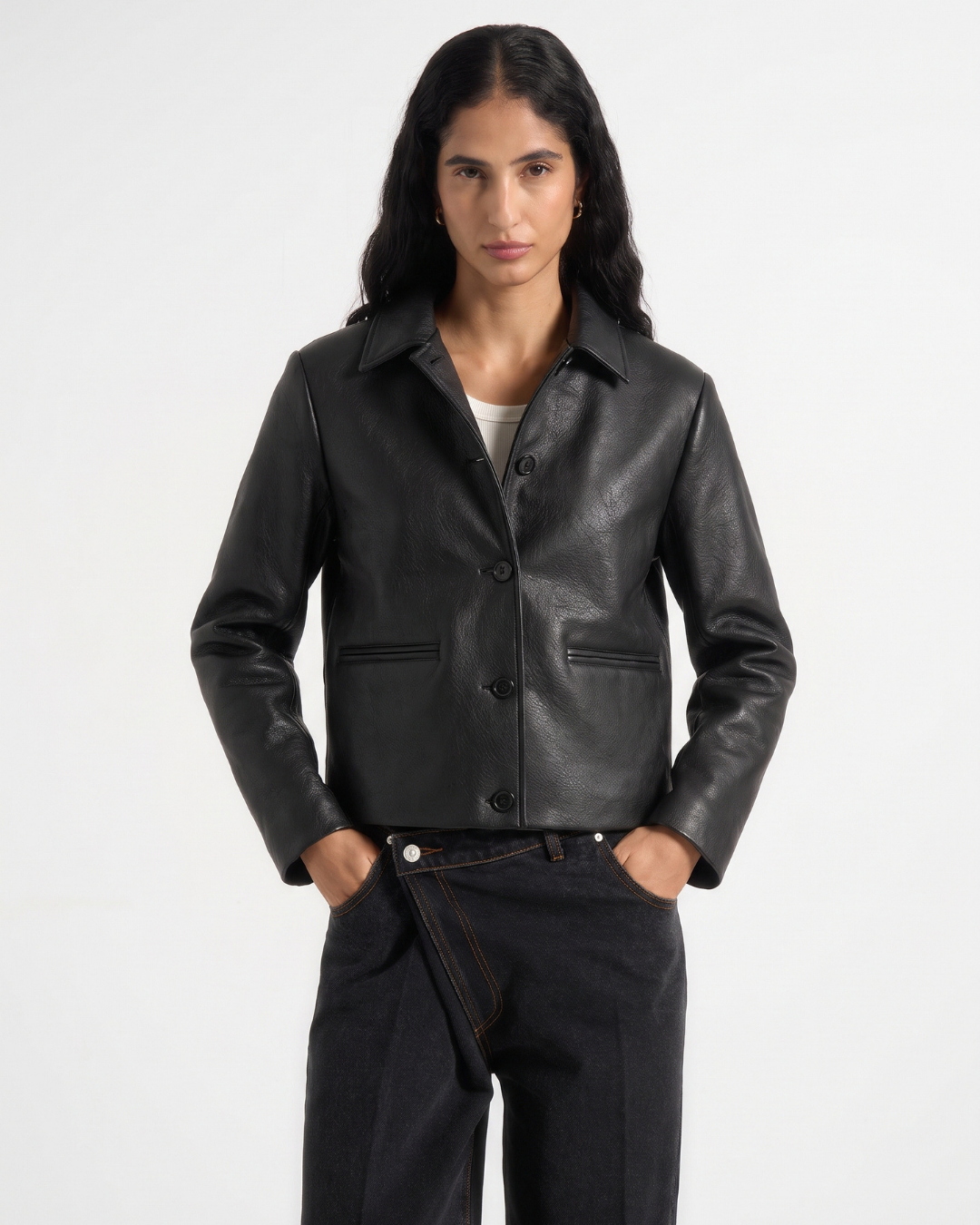 Boxy Leather Jacket (Unisex)
