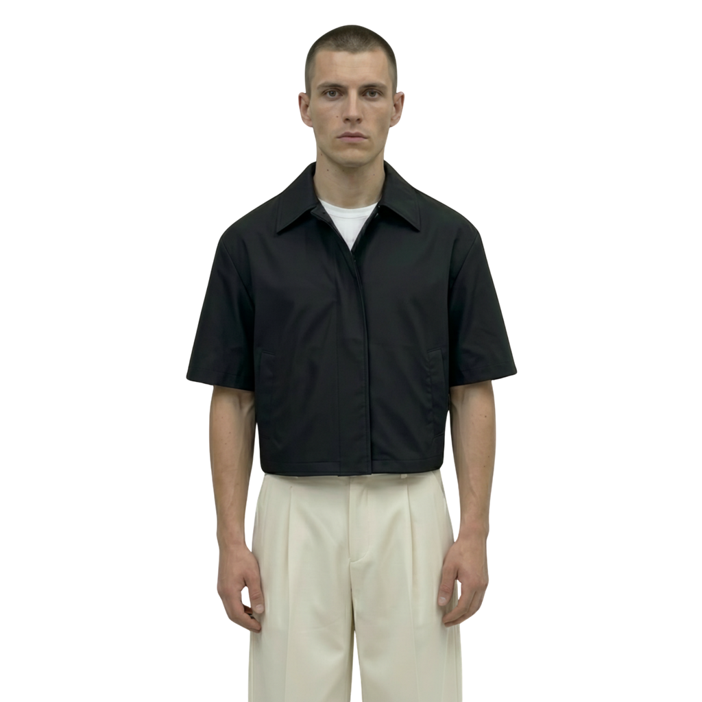 Collar Shirt in Black