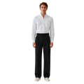 Relaxed Fit Pleated Tailored Trousers - Black
