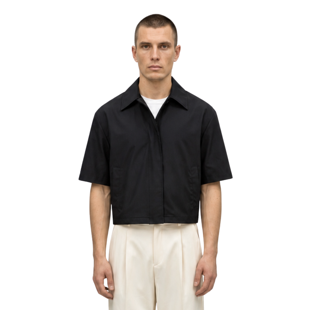 Collar Shirt in Black