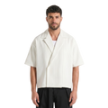 Stripes Wrap Shirt In White