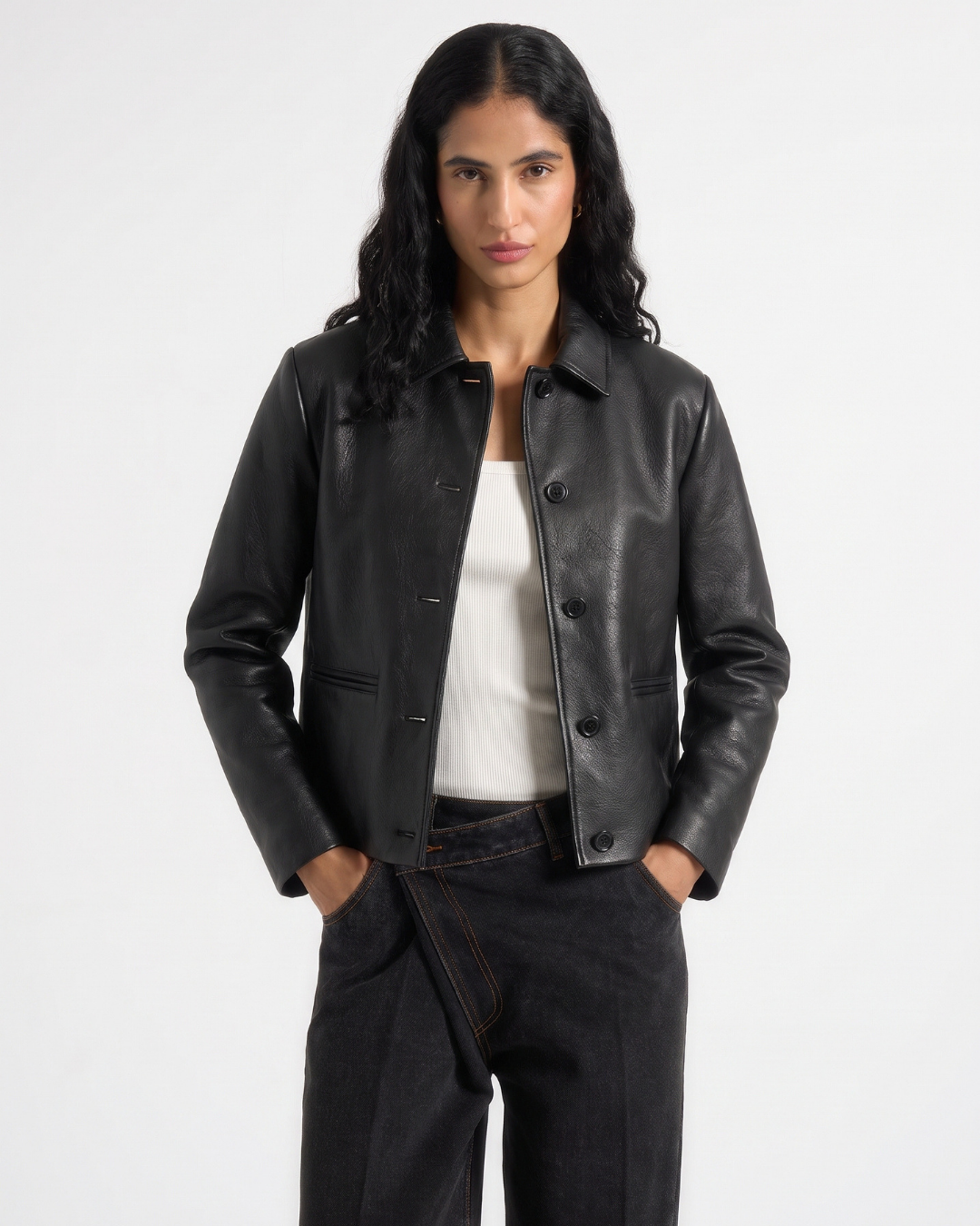 Boxy Leather Jacket (Unisex)