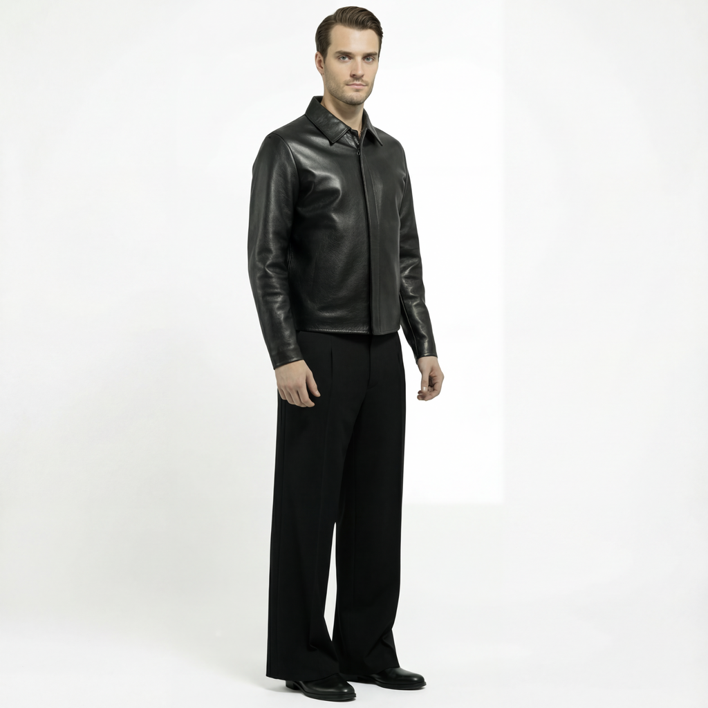 Zipper Leather Jacket