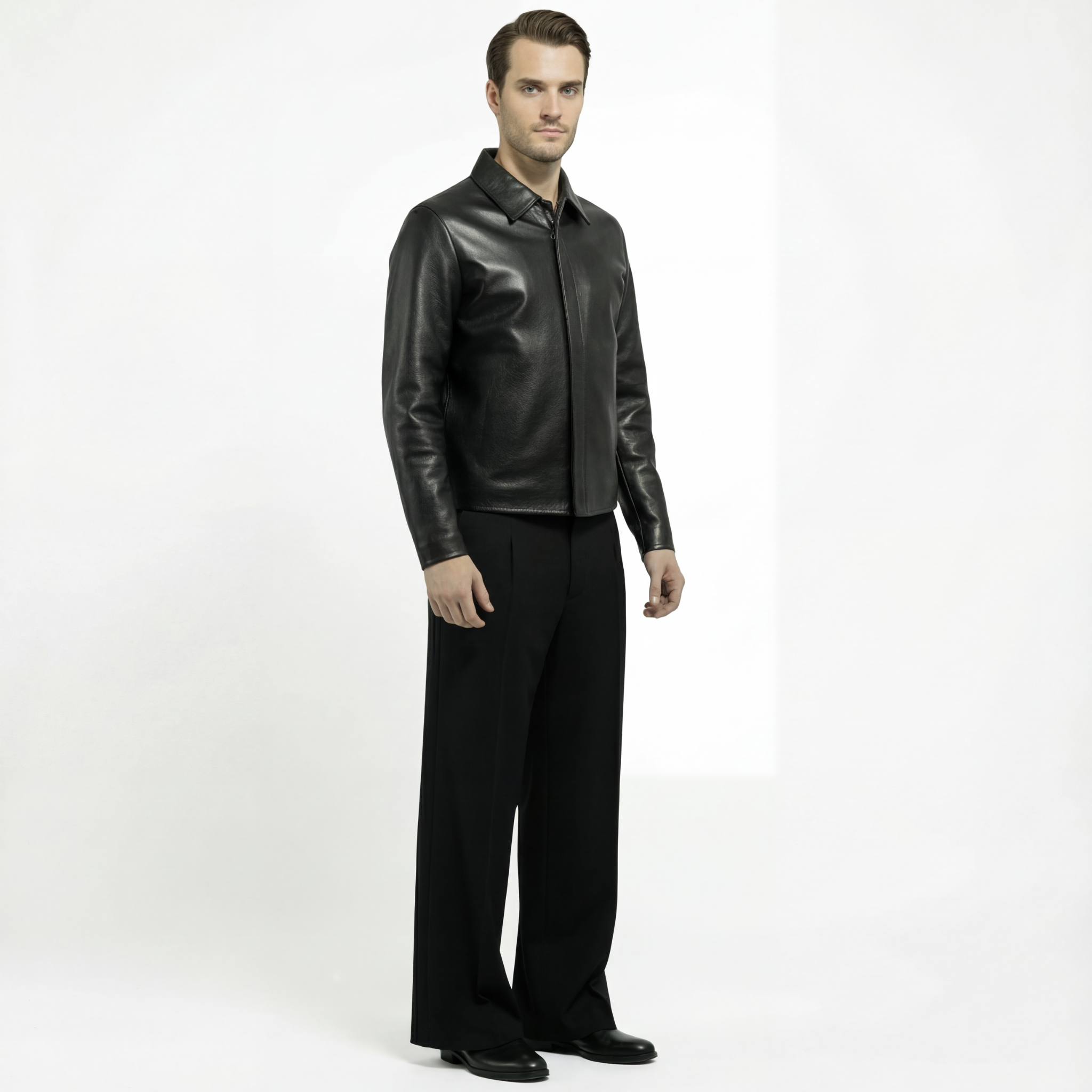 Zipper Leather Jacket