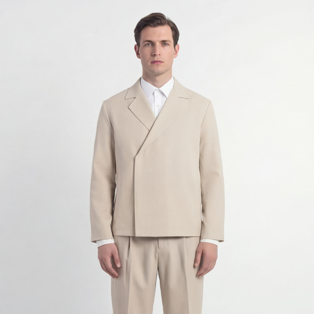 Long Sleeves Set - Beige