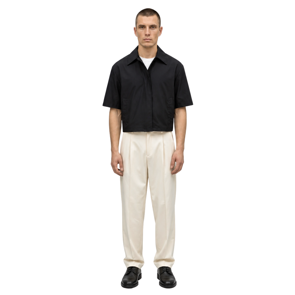 Collar Shirt in Black