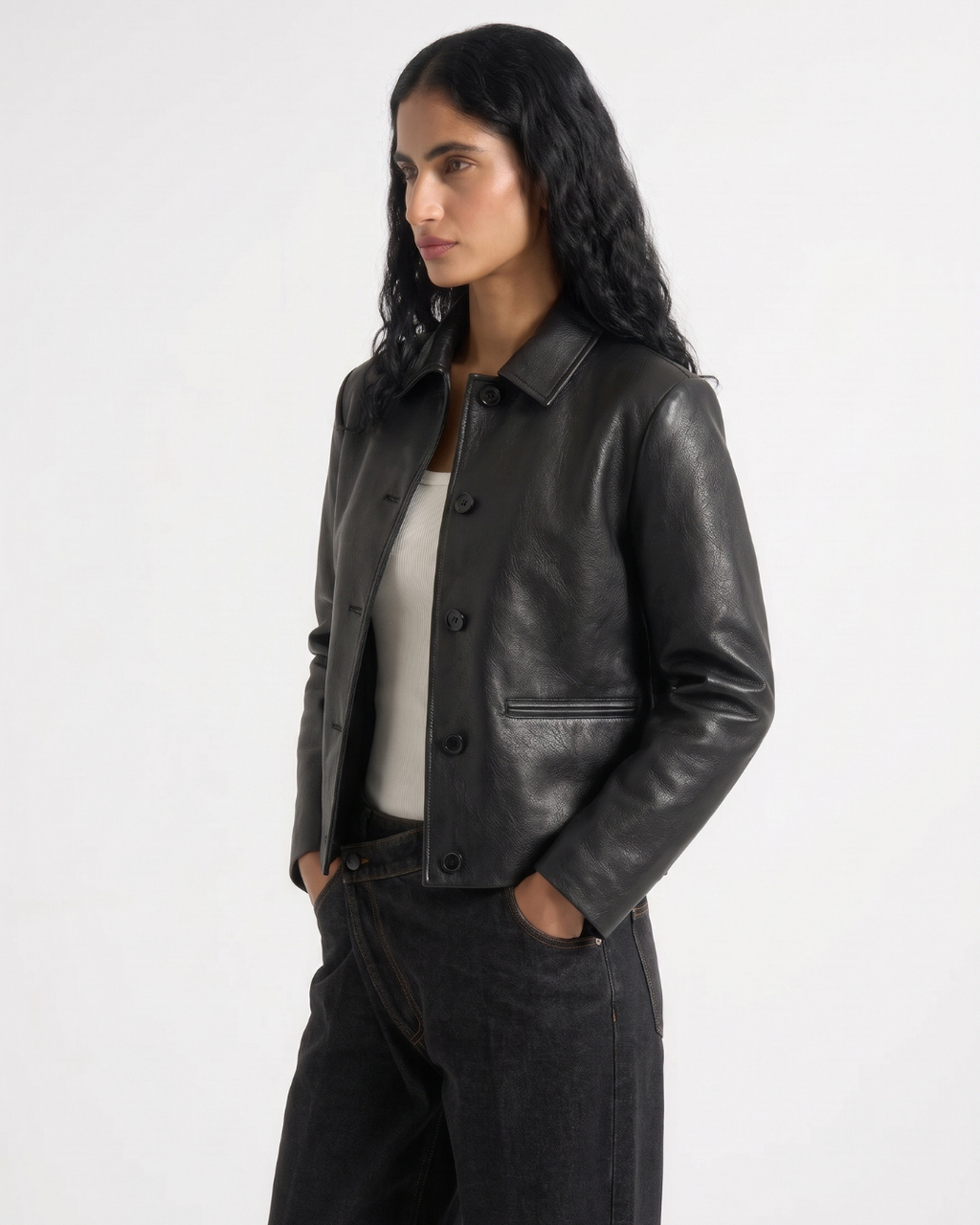 Boxy Leather Jacket (Unisex)