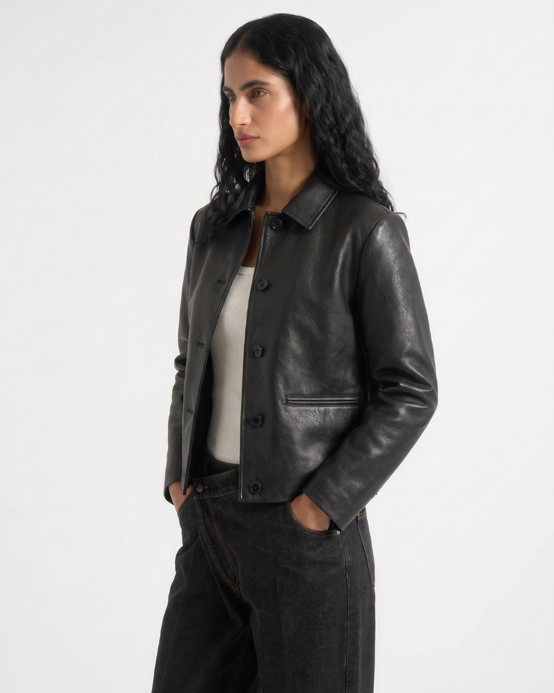 Boxy Leather Jacket (Unisex)