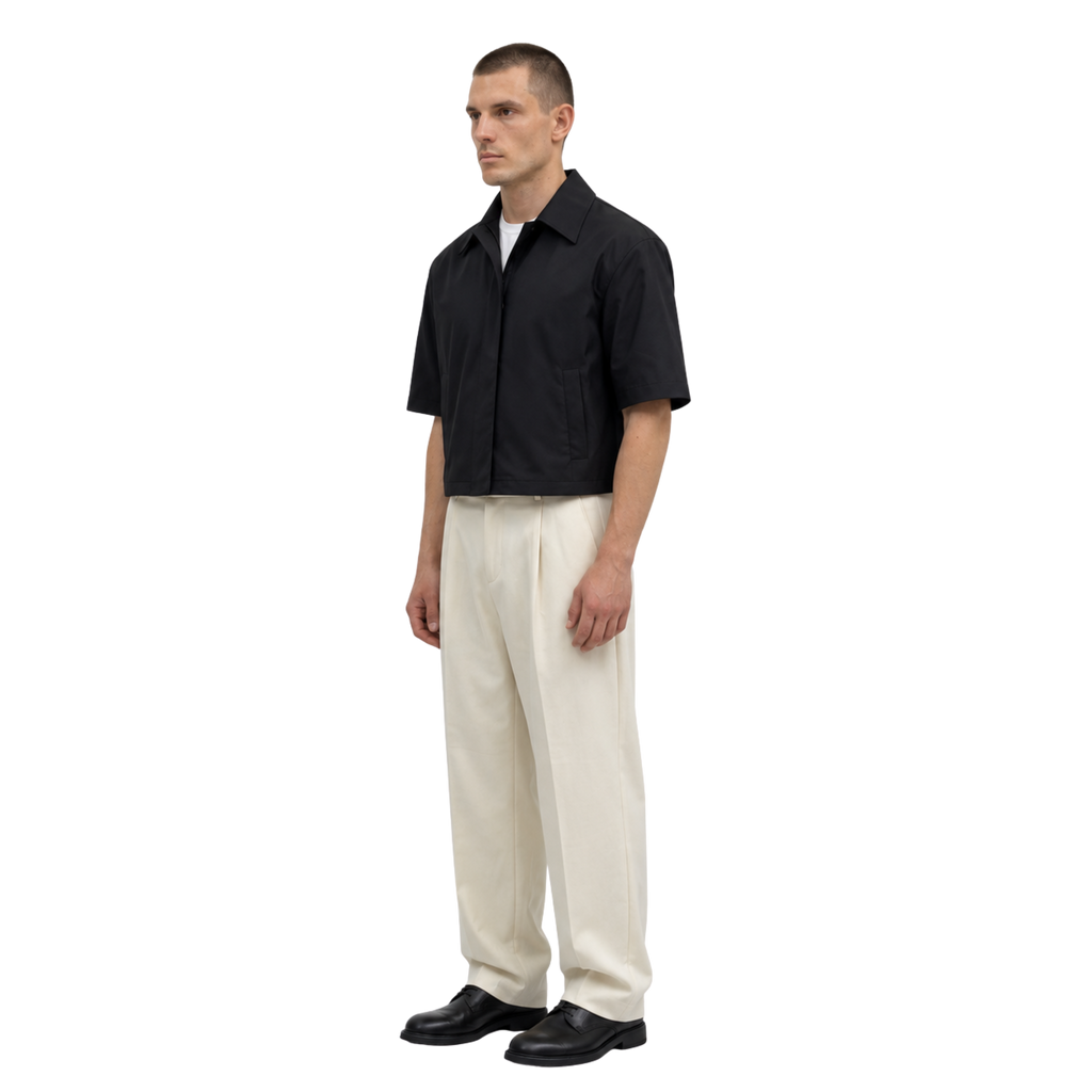 Collar Shirt in Black