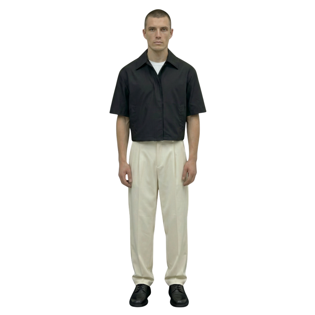 Collar Shirt in Black