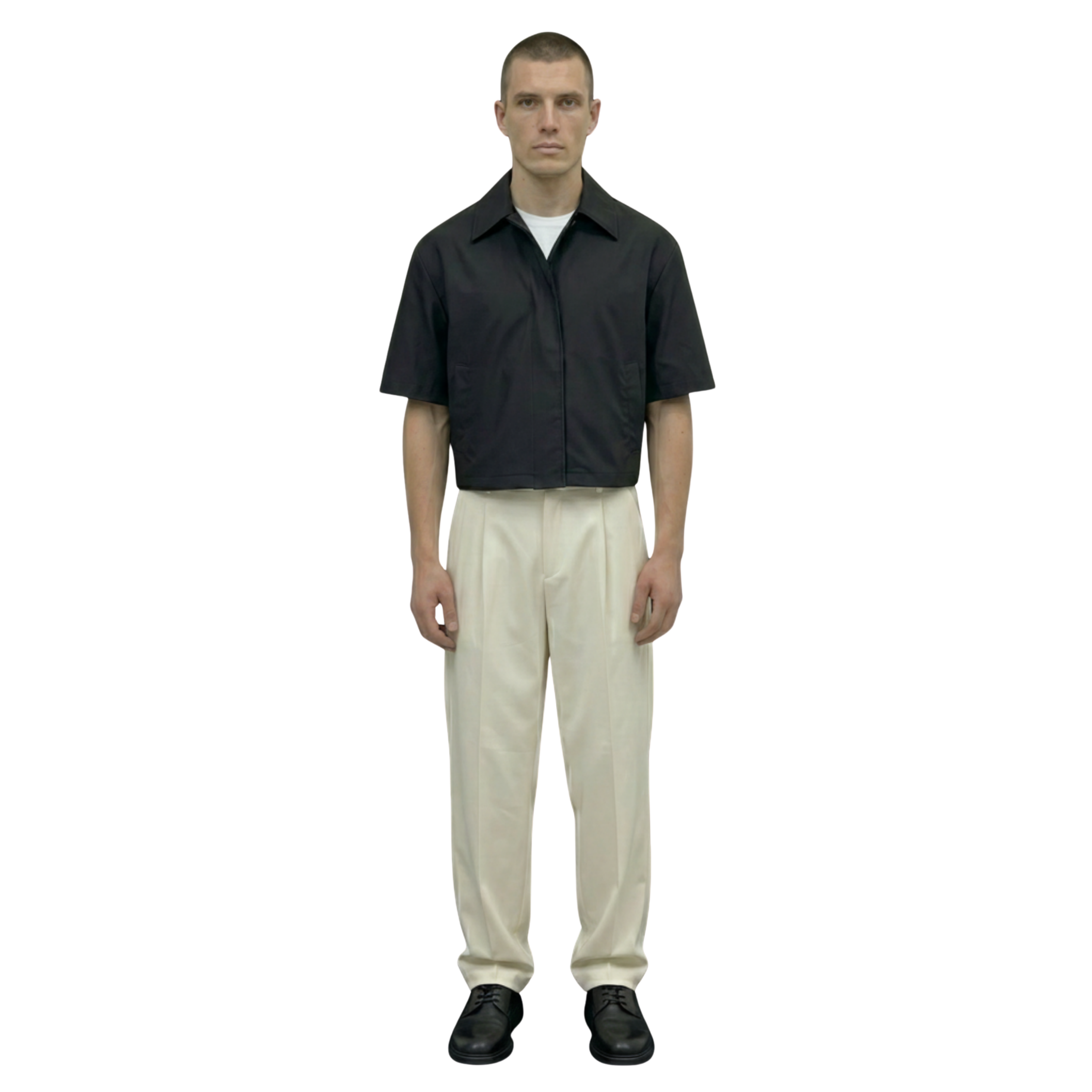 Collar Shirt in Black