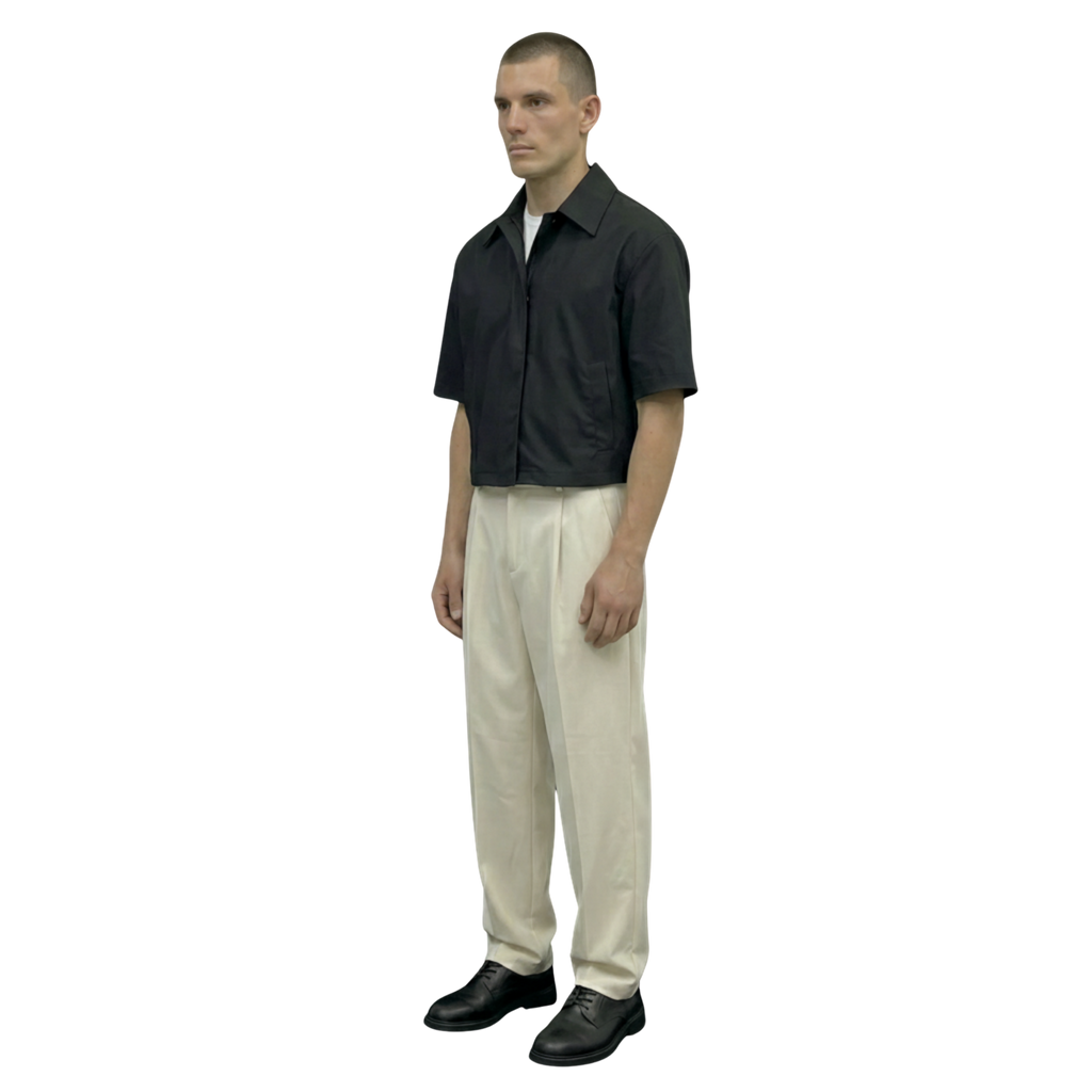 Collar Shirt in Black