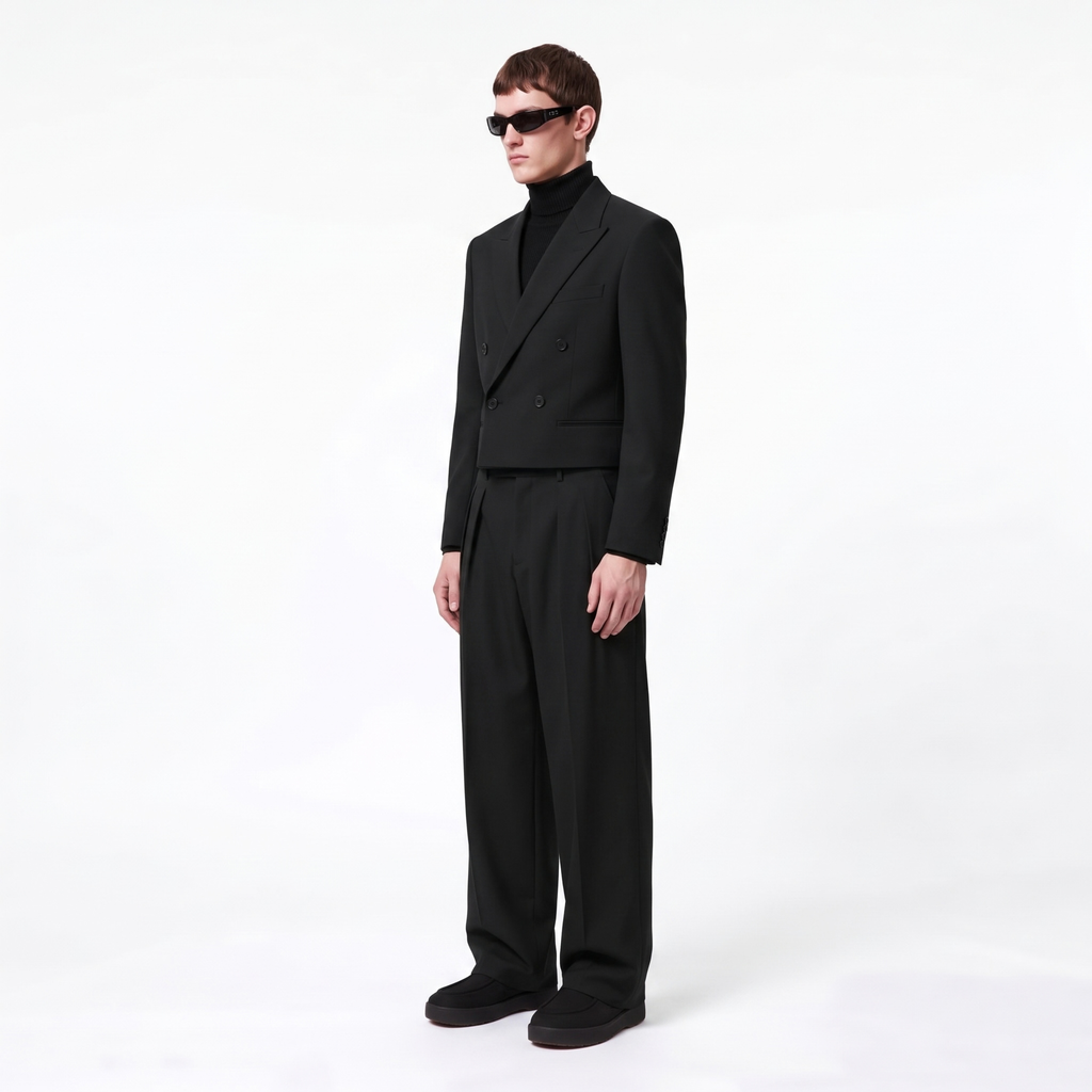 Boxy Buttoned Suit