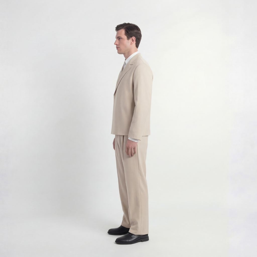 Long Sleeves Set - Beige