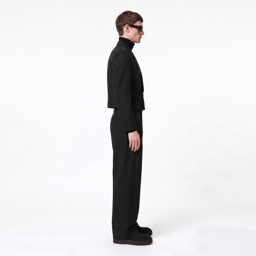 Boxy Buttoned Suit