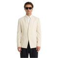 Collarless Blazer In Cream