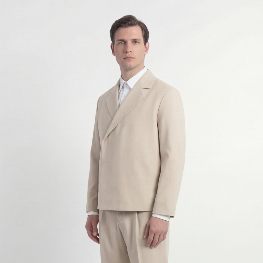 Long Sleeves Set - Beige