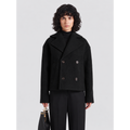 Wool Boxy jacket in black (Unisex)