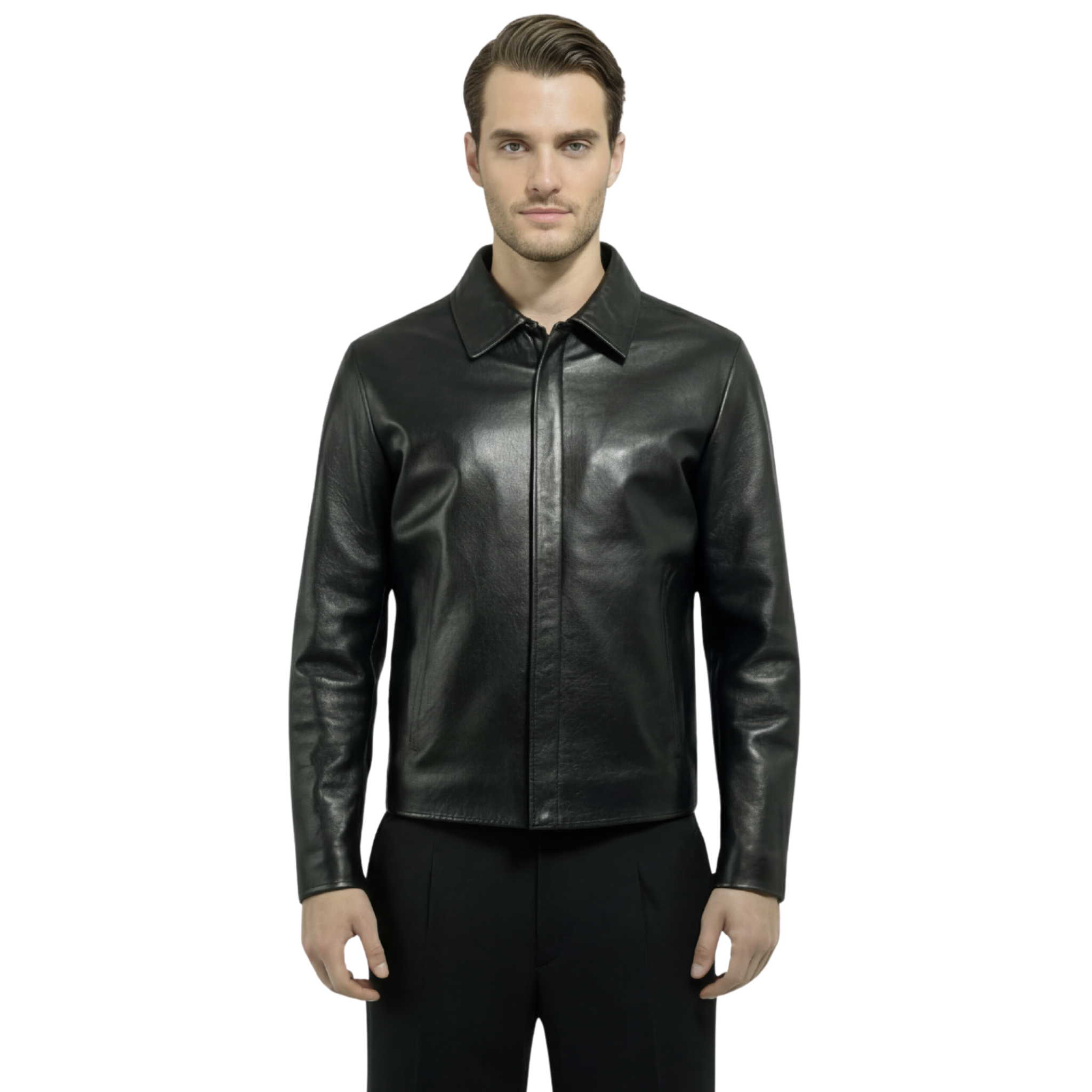 Zipper Leather Jacket